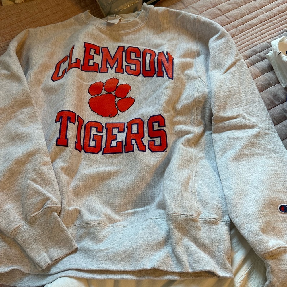 Clemson Reverse Weave Sweatshirt